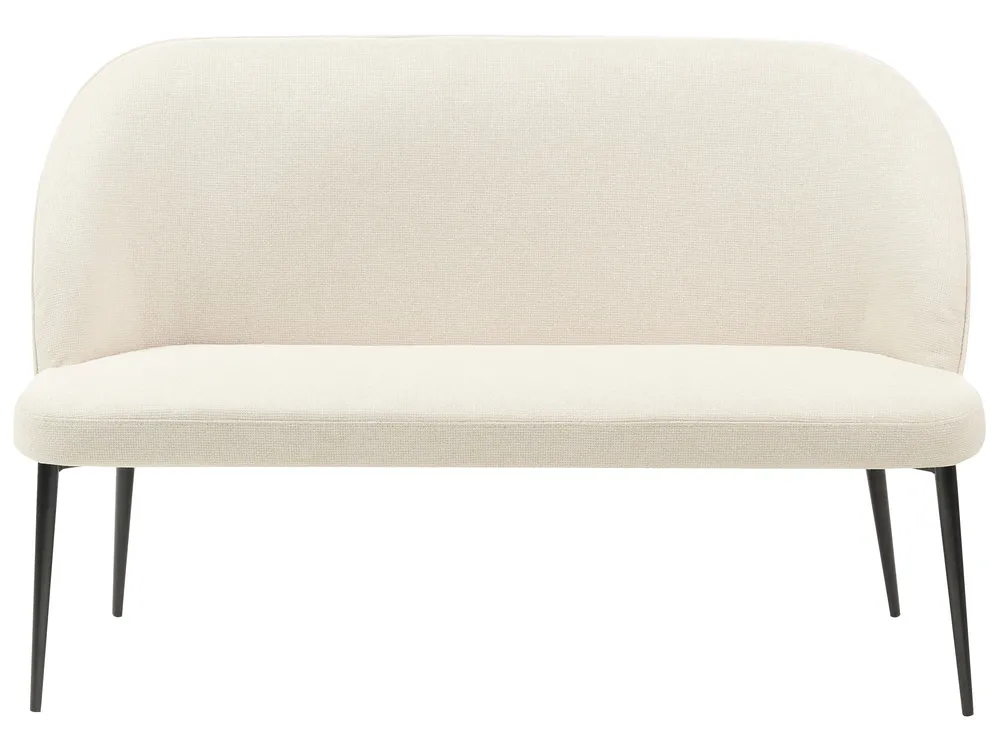 Esszimmerbank 2-Sitzer OSBY Stoff Hellbeige