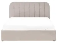 Ottoman Bed CHALLANS Chenille Taupe 160 x 200 cm (EU King Size)_1023077