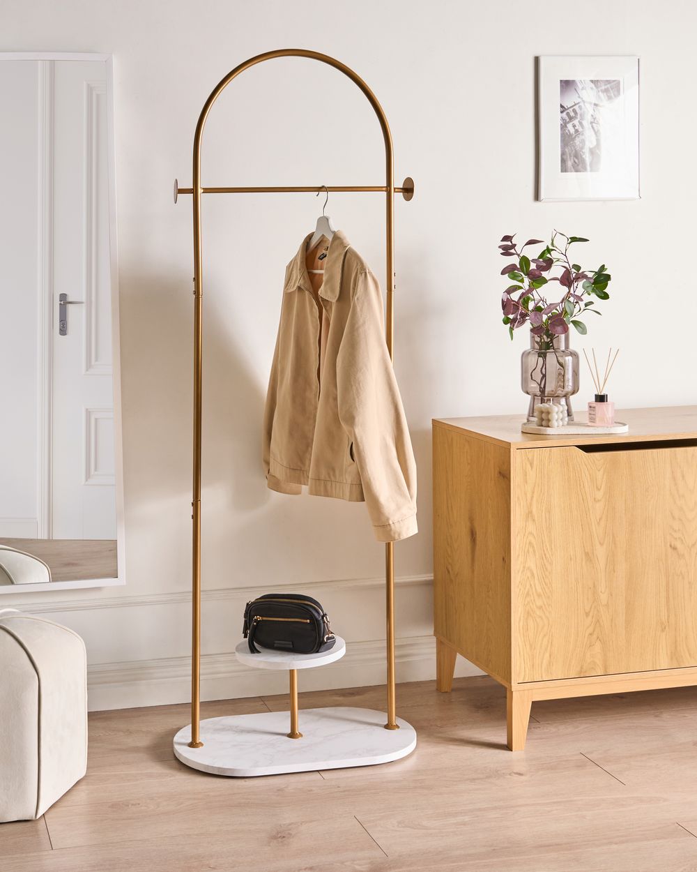Coat Stand HARDIN Gold
