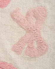 Kinderteppich FITA Rosa 90 x 130 cm Baumwolle_1107970