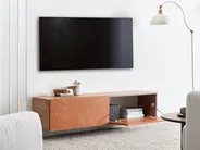 Wandmontierter TV-Schrank GLADSTONE Rot_973685