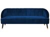 Sofa 3-Sitzer ALSVAG Samtstoff Marineblau