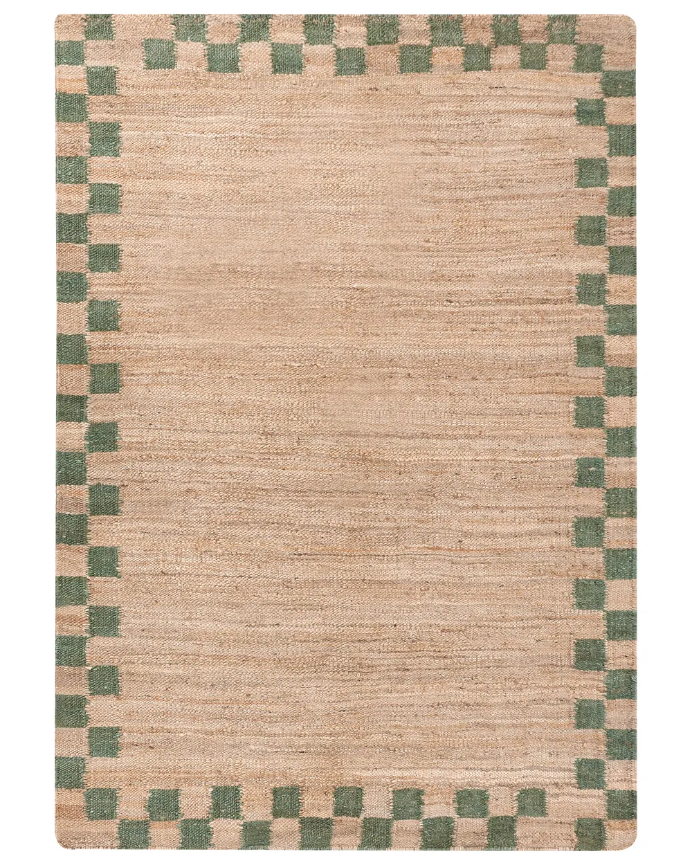 Teppich BEED Beige / Grün 160 x 230 cm Jute