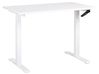 Manual Adjustable Standing Desk DESTINES 120 cm 72 cm White