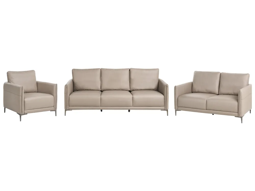Sofa Set 6-Sitzer CILENS Stoff Taupe