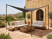 Pavillon AVENTINE 300 cm 300 cm Metall Dunkelgrau_1059243
