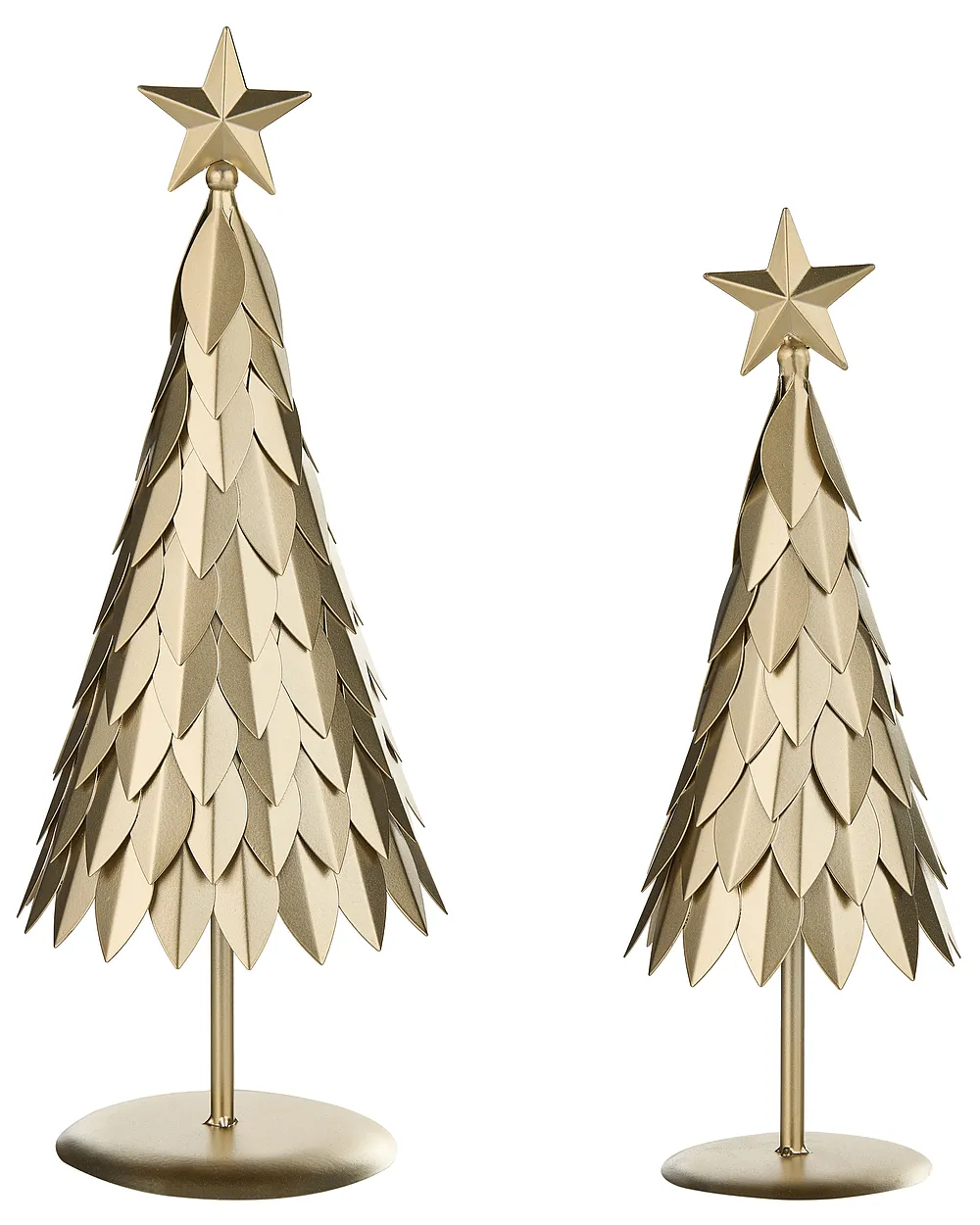Set of 2 Figurines KEMIJOKI 41/48 cm Christmas Tree Gold_1156604