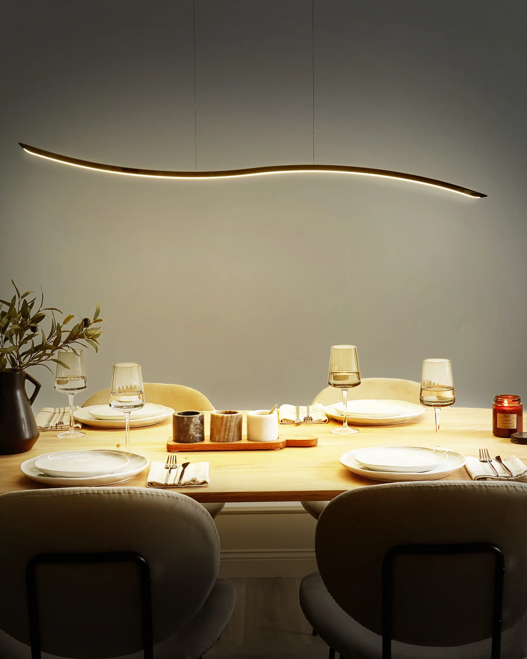 LED Pendant Lamp CALAO Metal Gold_919237