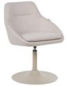 Dining Chair Swivel WESTMINSTER Fabric Light Beige