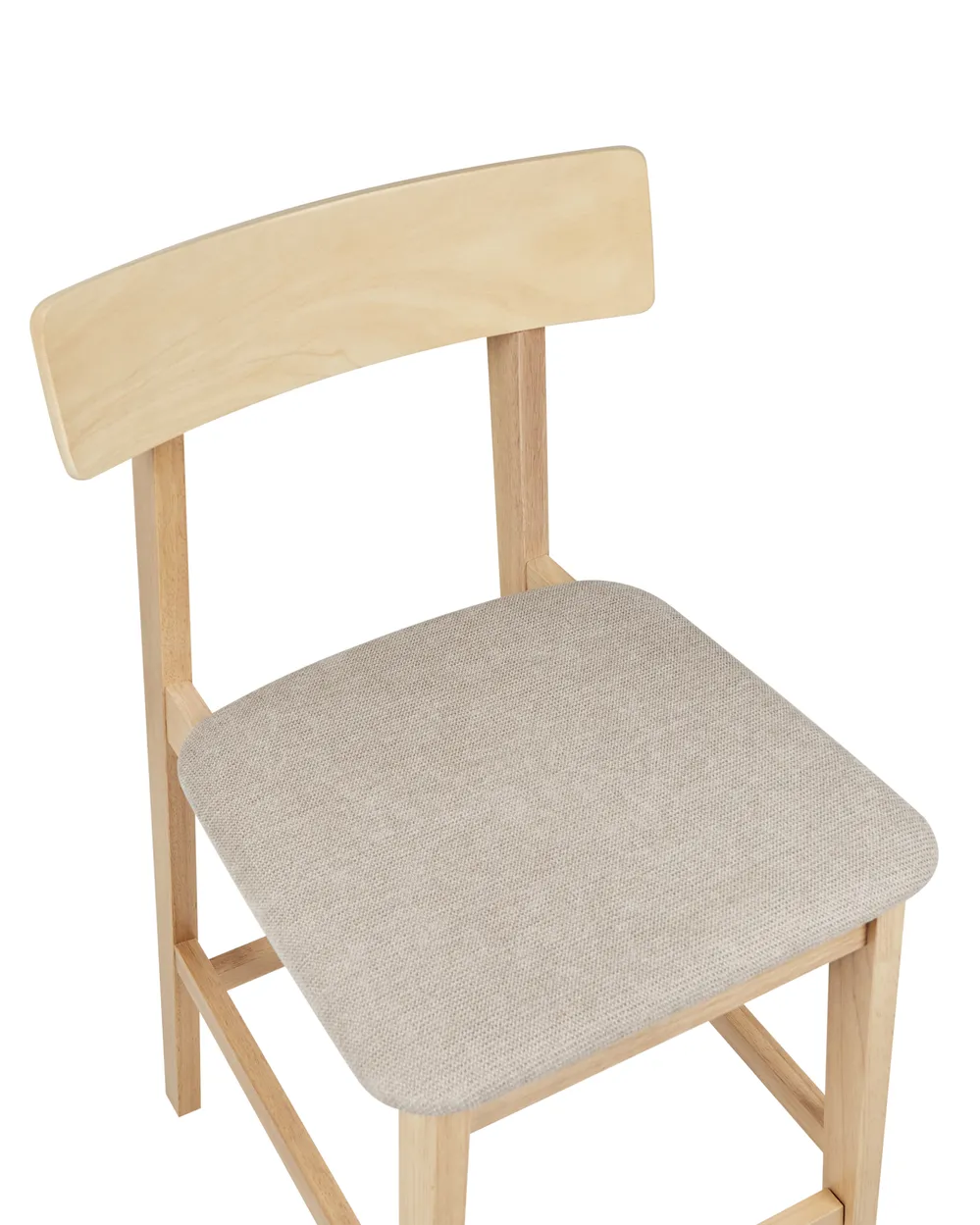 Set mit 2 Barstühlen ISANTI Holz Hellbraun / Taupe_945372