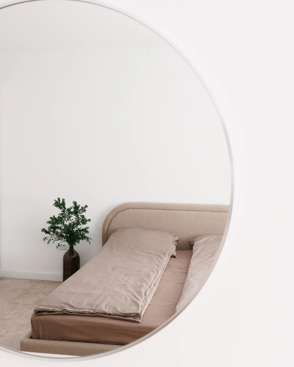 Ottoman Bed QUILLIEN Boucle Beige 160 x 200 cm (EU King Size)_1014198