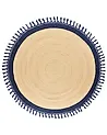 Teppich MARTS Dunkelblau ø 200 cm Jute