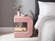 Set of 2 Side Tables MOZIA Pink_1166117
