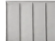 Postelja s prostorom za shranjevanje SEZANNE Žamet Svetlo siva 140 x 200 cm_800047