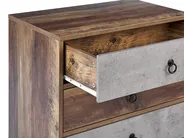 3 Drawer Chest BATLEY Grey Concrete Effect_790410