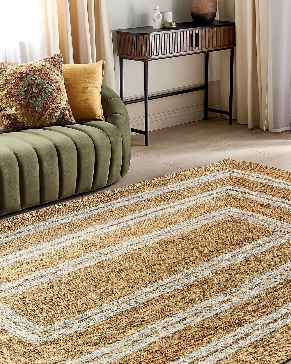 Teppich ELMALI Beige 200 x 300 cm Jute_1184878