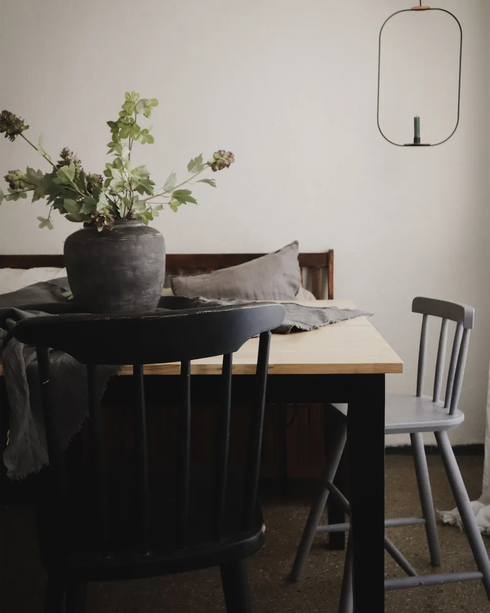 Dining Table GEORGIA Black 150 cm 90 cm Wood_811046