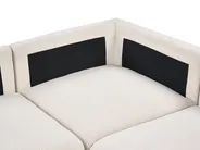 Modular Corner Sofa 5 Seater KIVVIK with Ottoman Boucle Off-White Left Hand_1045807
