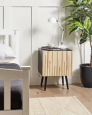 Bedside Table DALCROSS Brown/ Black_1176432