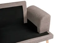 Sofa 3 Seater KILDAL Fabric Brown_1058314