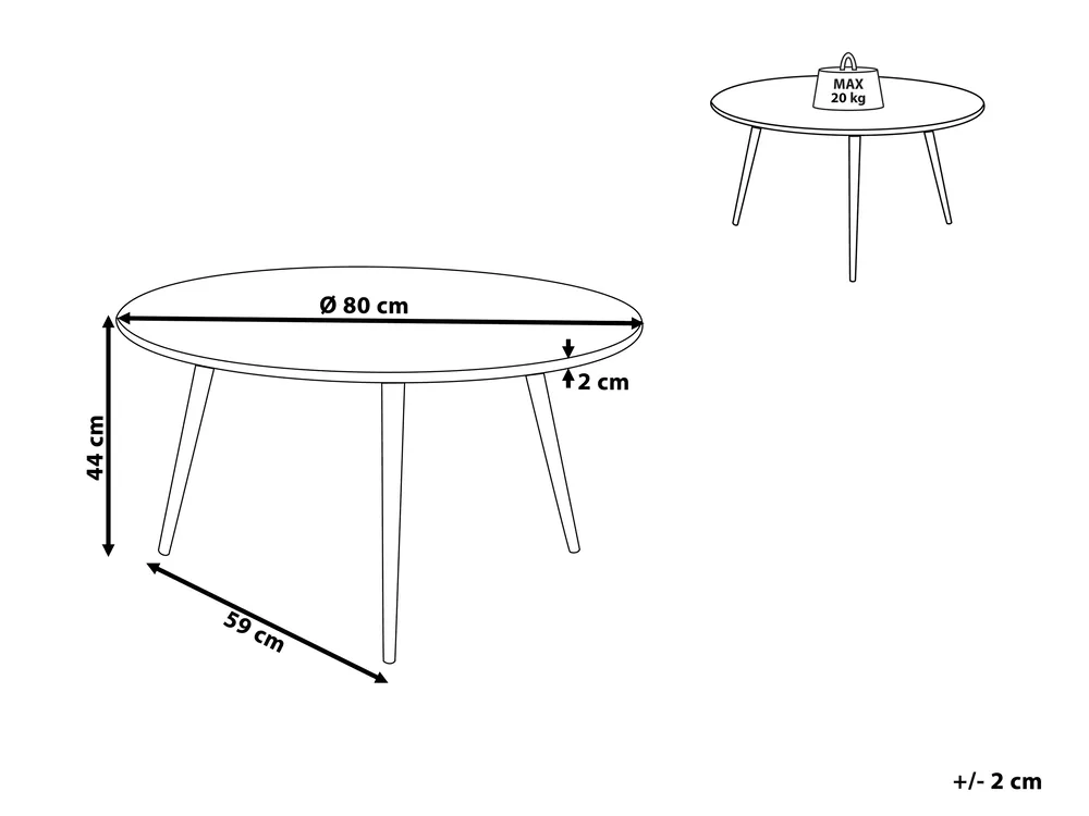 Coffee Table TENNESSEE Black_771249