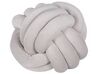 Throw Cushion MALNI 30 x 30 cm Velvet Light Grey Solid