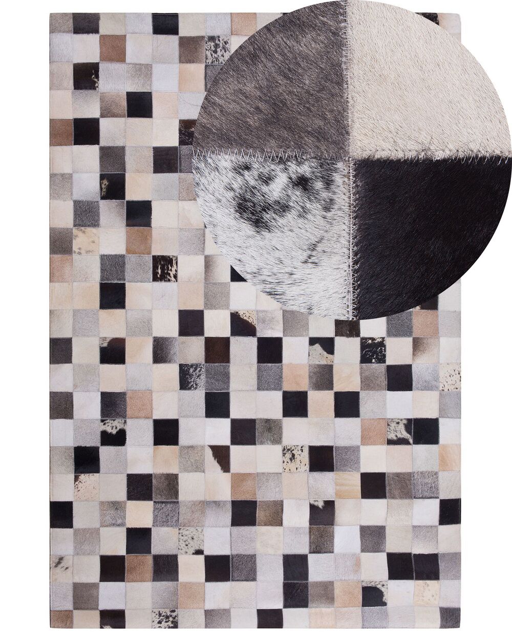 Rug RIZE Multicolour 160 x 230 cm Leather