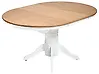 Ausziehbarer Esstisch AKRON Helle Esche 106/150 cm 106 cm Holz