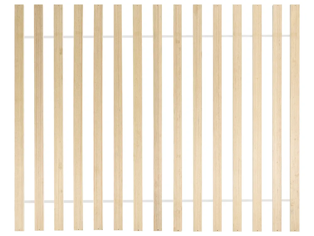 Bett mit Lattenrost Kiefernholz URDOS 180 x 200 cm Hellbraun_1099039