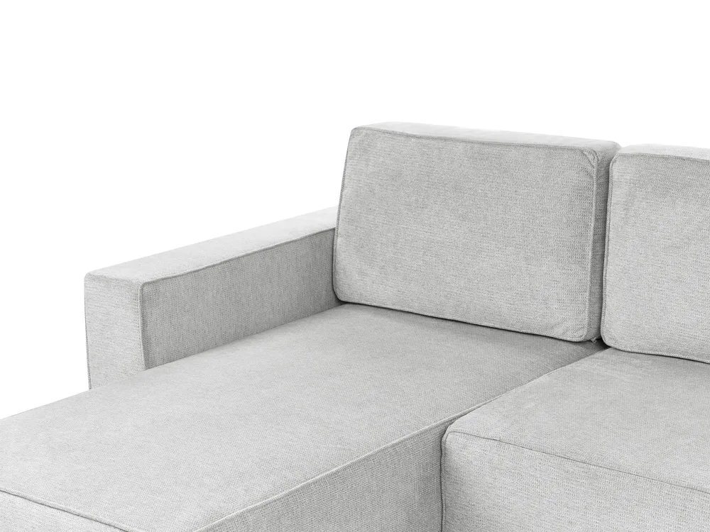 U-Shape Sofa Bed 4 Seater VATNE with Storage Fabric Grey_950579