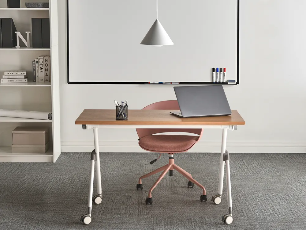 Zusammenklappbarer Schreibtisch BENDI 120 cm 60 cm Braun