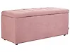 Ottomane mit Stauraum OREM Stoff Rosa