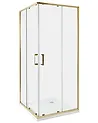 Duschkabine TELA 80 x 80 x 185 cm Gold