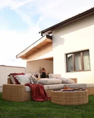 Outdoor-Küche 3er Set mit Spüle ORTISEI Weiß Metall_1169535