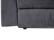 Electric Recliner Corner Sofa 5 Seater ROKKE with USB Port Fabric Dark Grey Left Hand_799646