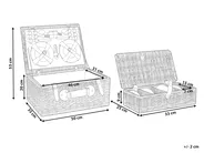 Picknickkorb PRUNEAU Geflecht Braun_964449