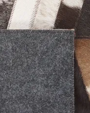 Rug AKYELE Brown 160 x 230 cm Leather_780767