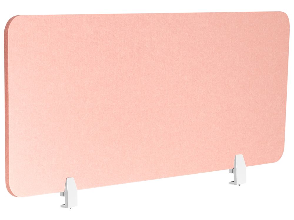 Cloison amovible de bureau SPLIT 160 x 50 cm Rose pêche