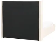 Ottoman Bed LUBBON Velvet Off-White 140 x 200 cm (EU Double)_882136