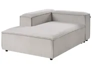Modul Ecksofa 2-Sitzer ARDAL mit Ottomane Cord Taupe rechtsseitig_1011081
