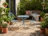 Bistro Set ALBINIA Metall Blau