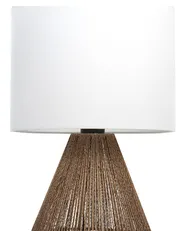 Tischlampe MALEWA Papierschnur Naturfarben_827210