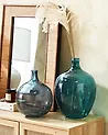 Blumenvase ROTI 39 cm Glas Türkis