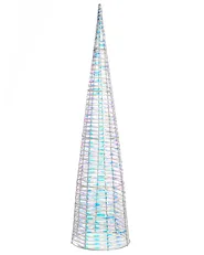 Weihnachtsdekoration 3er Set LED SONDER 40/60/80 cm Weihnachtsbaum Weiß_1025249