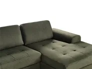 Corner Sofa 4 Seater KIRUNA Velvet Dark Green Left Hand_958074