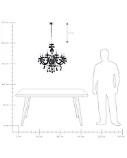 Kronleuchter KALANG L Schwarz_822256