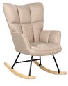 Schaukelsessel OULU Stoff Beige