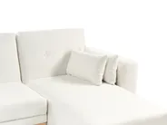 Eckschlafsofa 3-Sitzer KAARINA II Stoff Weiß linksseitig_981795