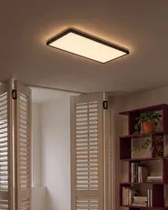 LED Deckenlampe ARDENZA mit Fernbedienung mit Dimmer Schwarz_1124824