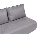 Schlafsofa 2-Sitzer ROROS Kunstleinen Dunkelgrau_1038940